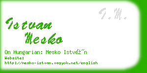 istvan mesko business card